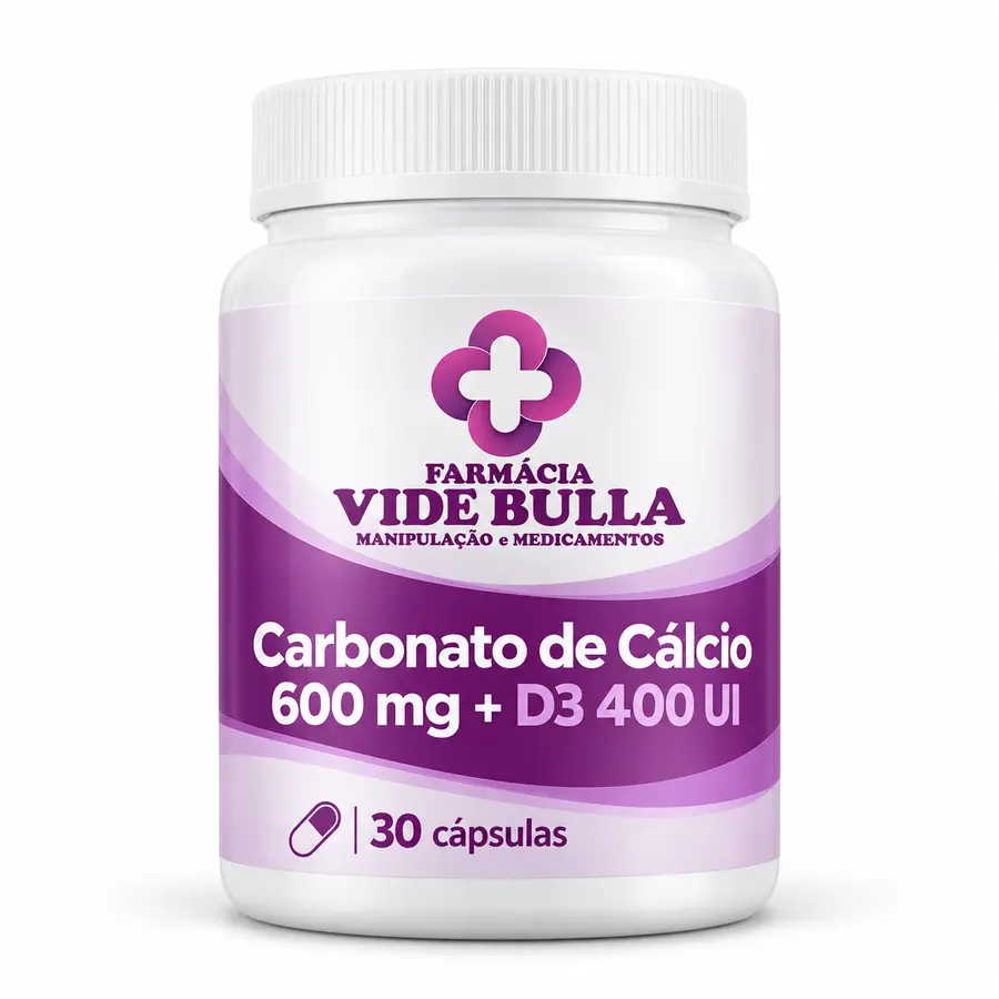 Imagem ilustrativa de Carbonato de cálcio 600mg + Vitamina D3 400ui